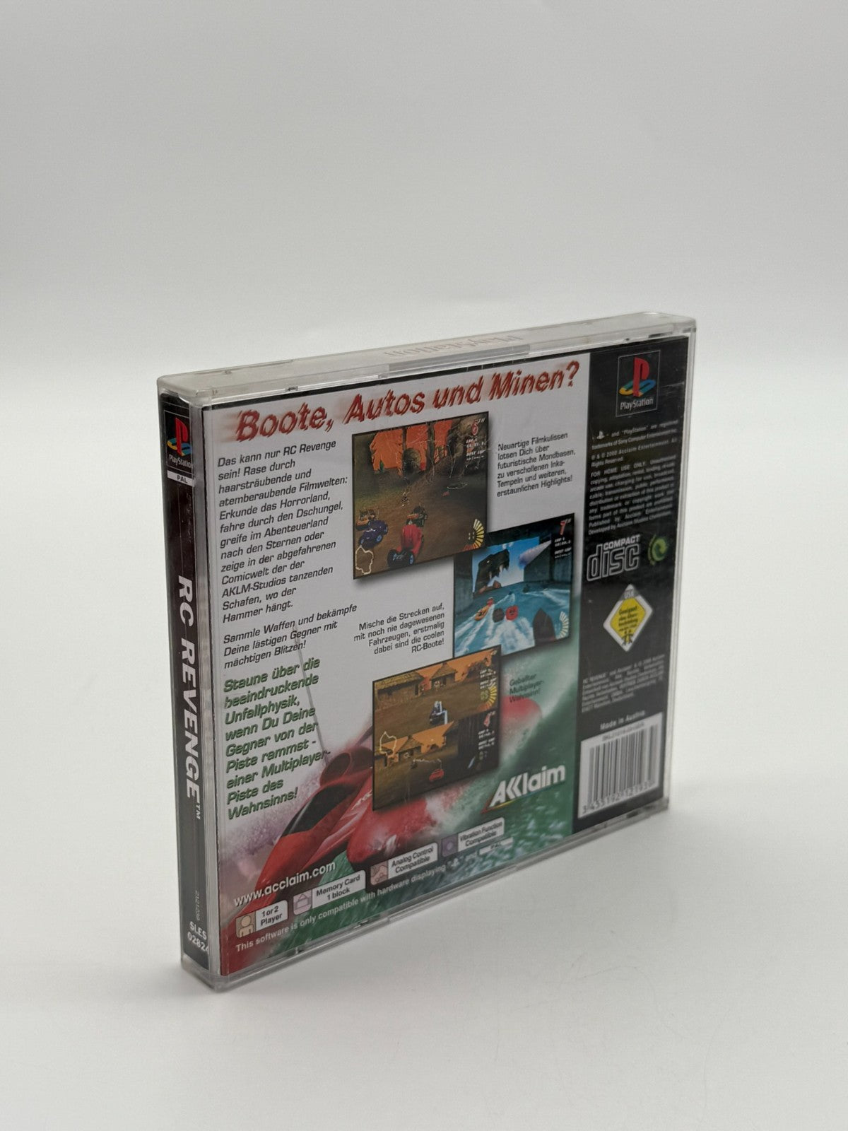 RC Revenge Sony Playstation 1 PS1 PSX PsOne akzeptabler Zustand CIB OVP