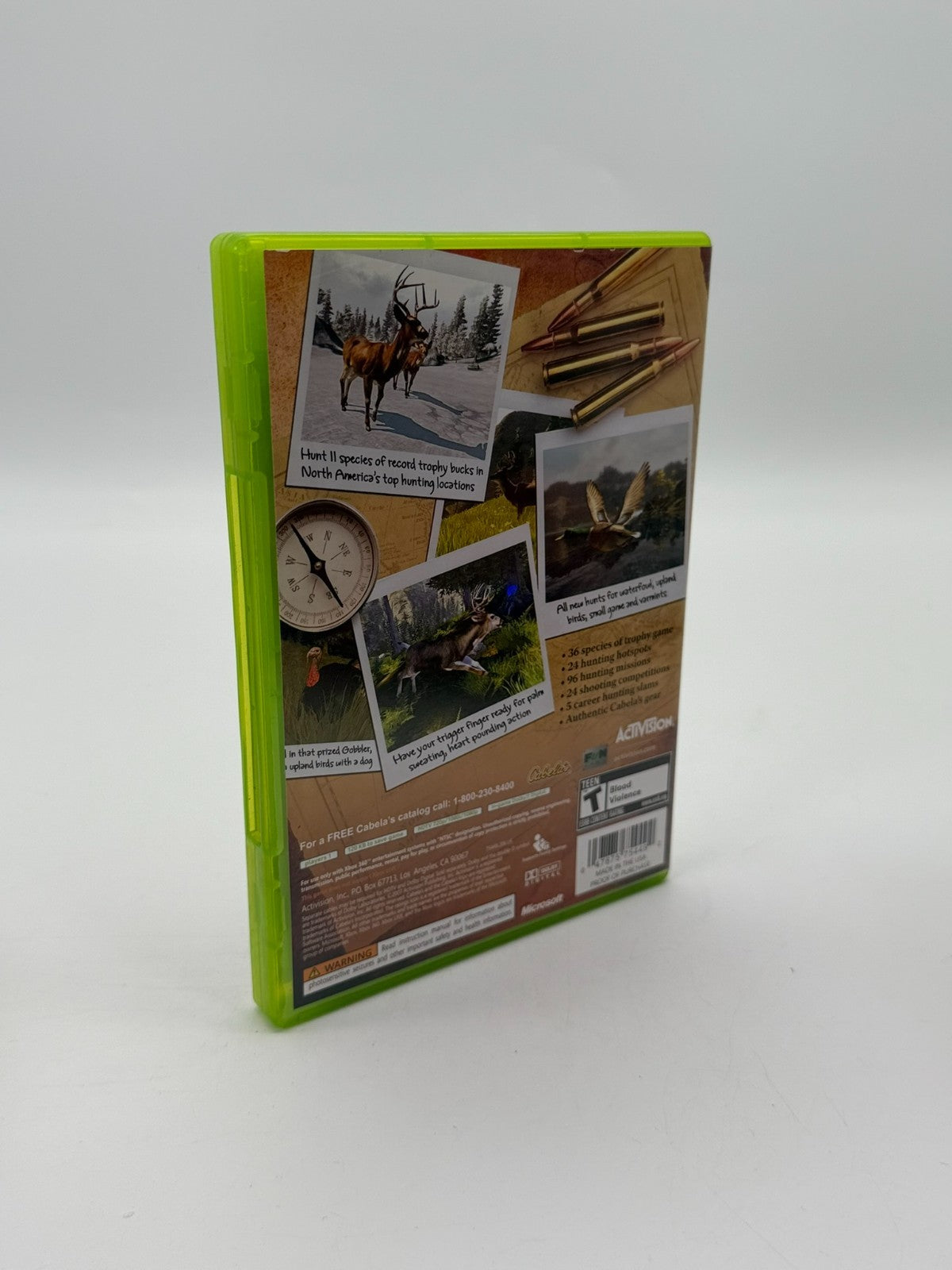 Cabela's Trophy Bucks Microsoft Xbox 360 Very Good Condition CIB OVP
