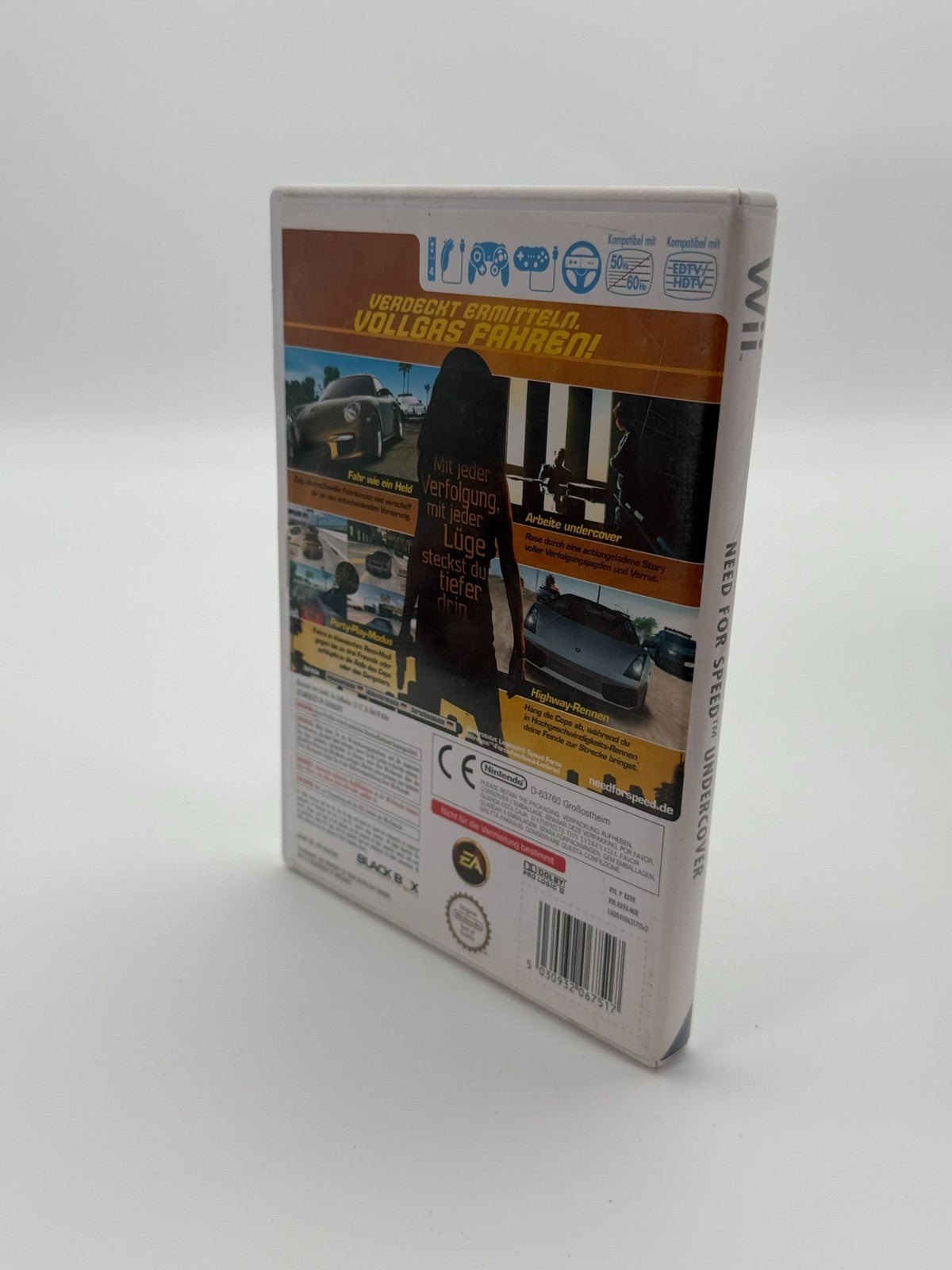 Need For Speed Undercover Nintendo Wii guter Zustand CIB OVP
