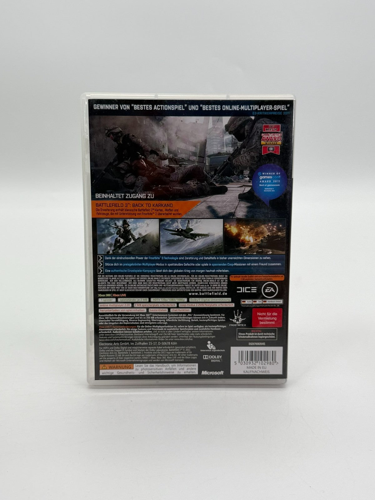 Battlefield 3 Limited Edition Microsoft Xbox 360 Good Condition CIB OVP