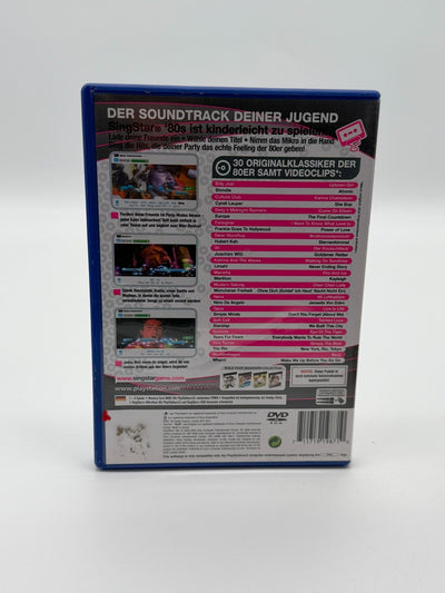 SingStar 80s Sony Playstation 2 bon état CIB OVP