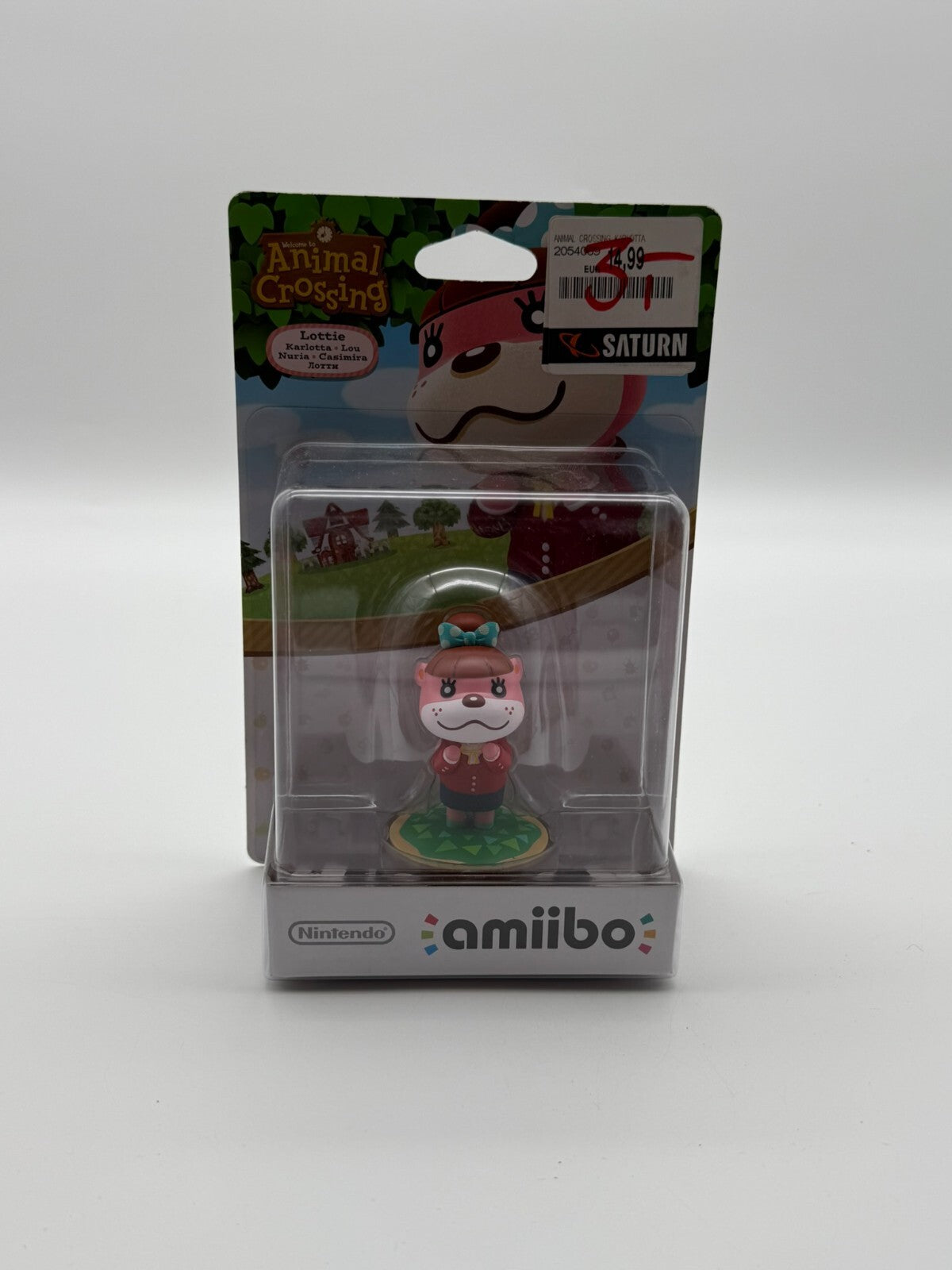 Animal Crossing Lottie Charlotte Amiibo 3DS Wii U Switch Neuf & Jamais Utilisé