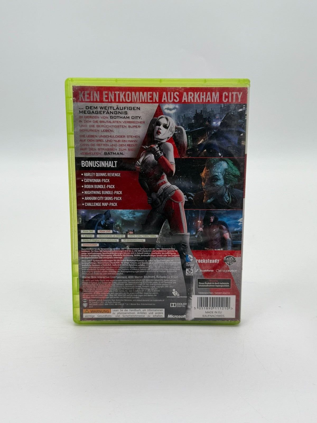 Batman Arkham City Game Of The Year Edition Microsoft Xbox 360 Acceptable CIB