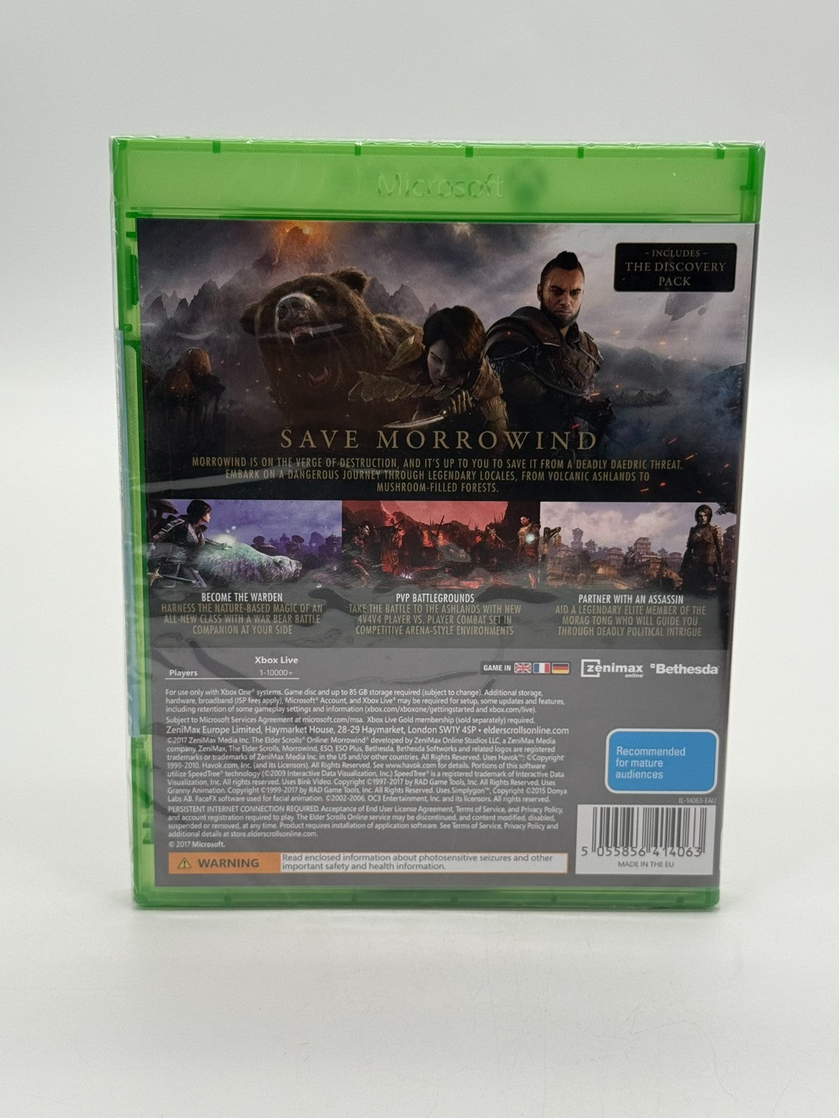 The Elder Scrolls Online Morrowind Microsoft XBox One Factory Sealed CIB OVP