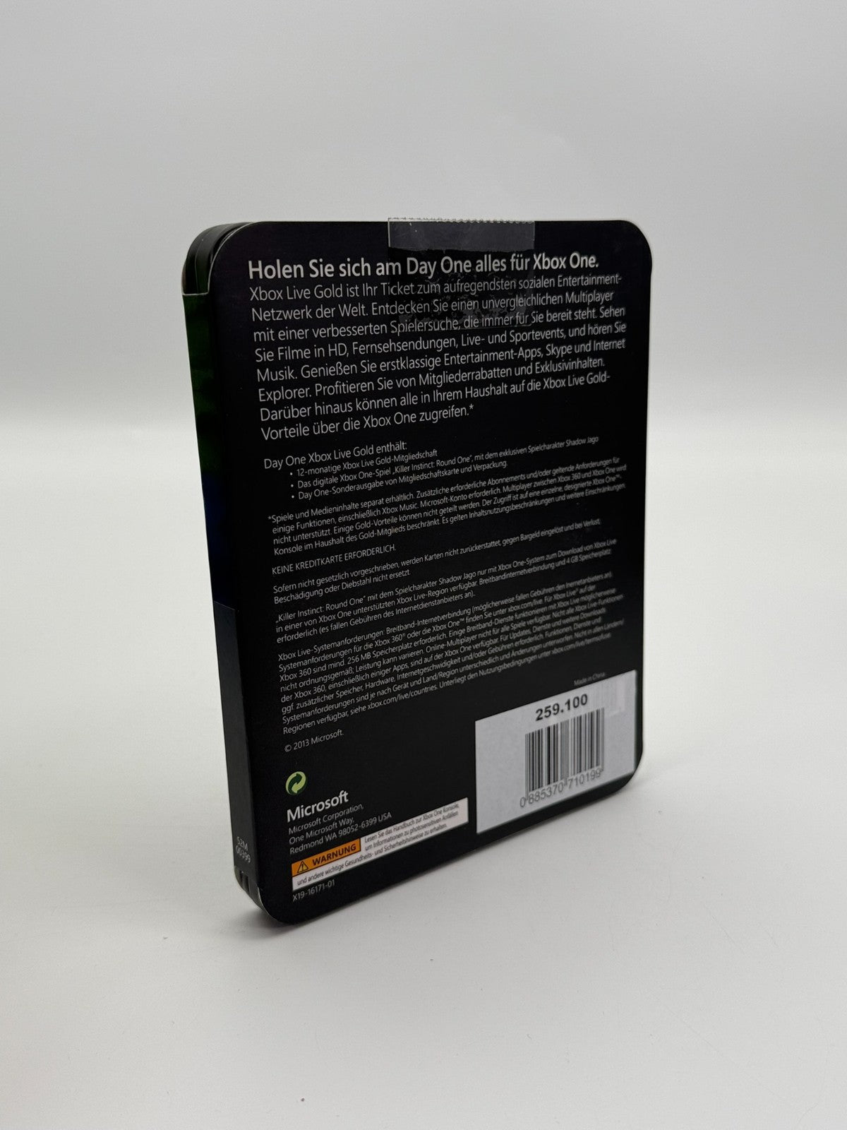 Xbox One Day One 2013 Steelbook Good Condition No Code