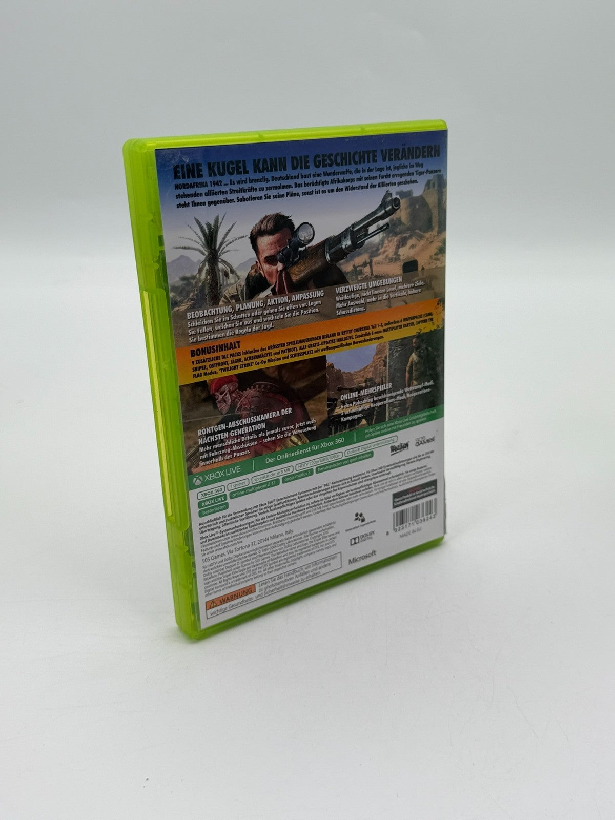 Sniper Elite III Ultimate Edition Microsoft Xbox 360 Good Condition CIB OVP