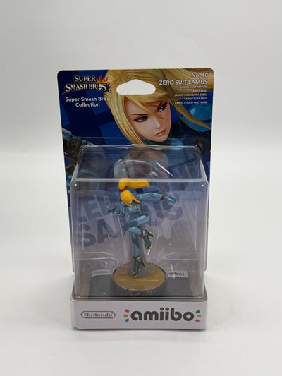 Super Smash Bros. Samus sans armure n° 40 Amiibo Neuf sous blister CIB OVP