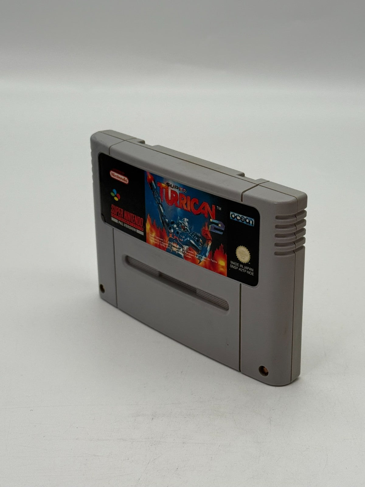 Super Turrican 2 Super Nintendo SNES PAL good condition Cartridge + Protective Sleeve