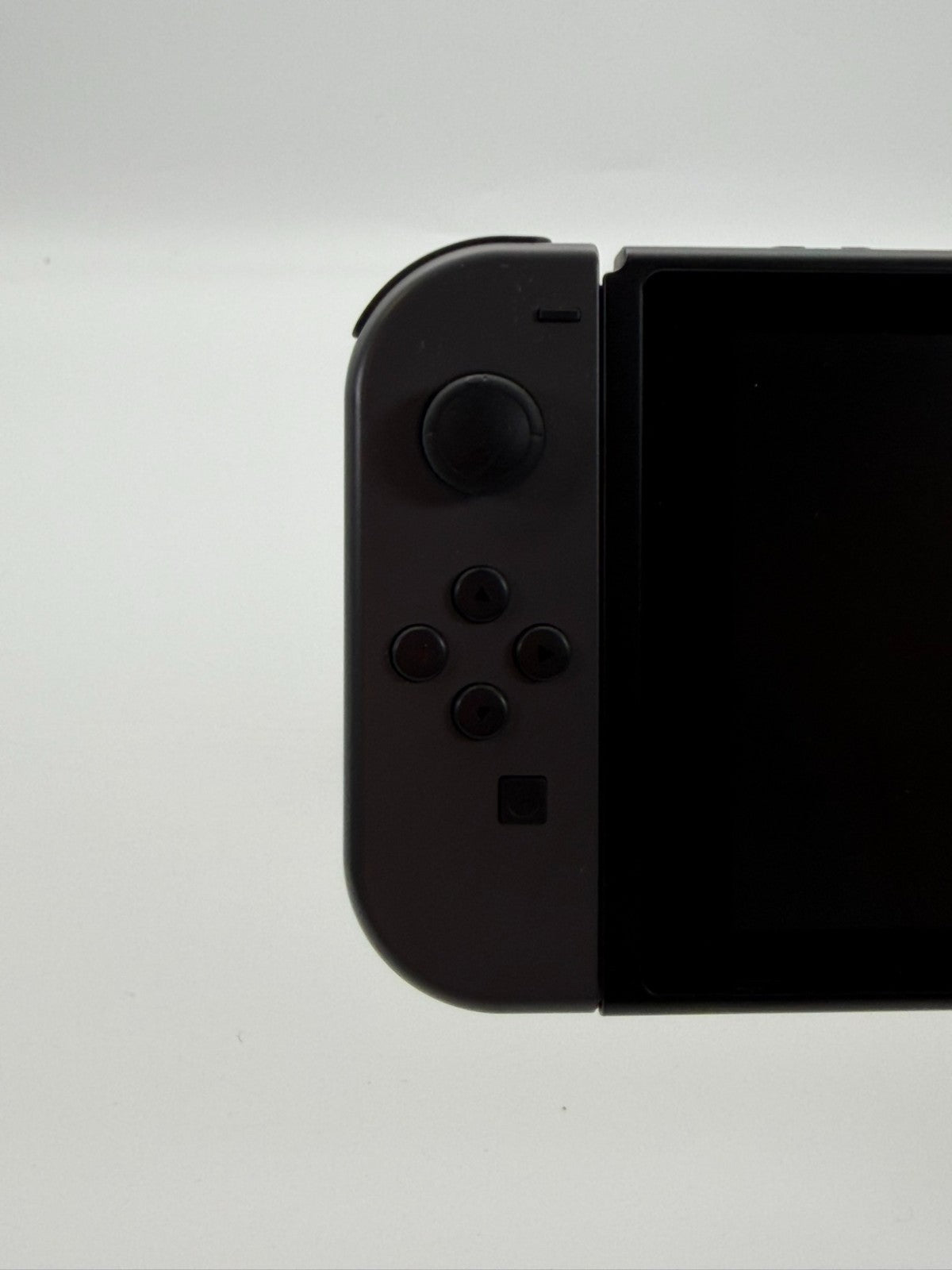 Nintendo Switch V2 Konsole Grau guter Zustand mit Originalverpackung hintere Halterung fehlt