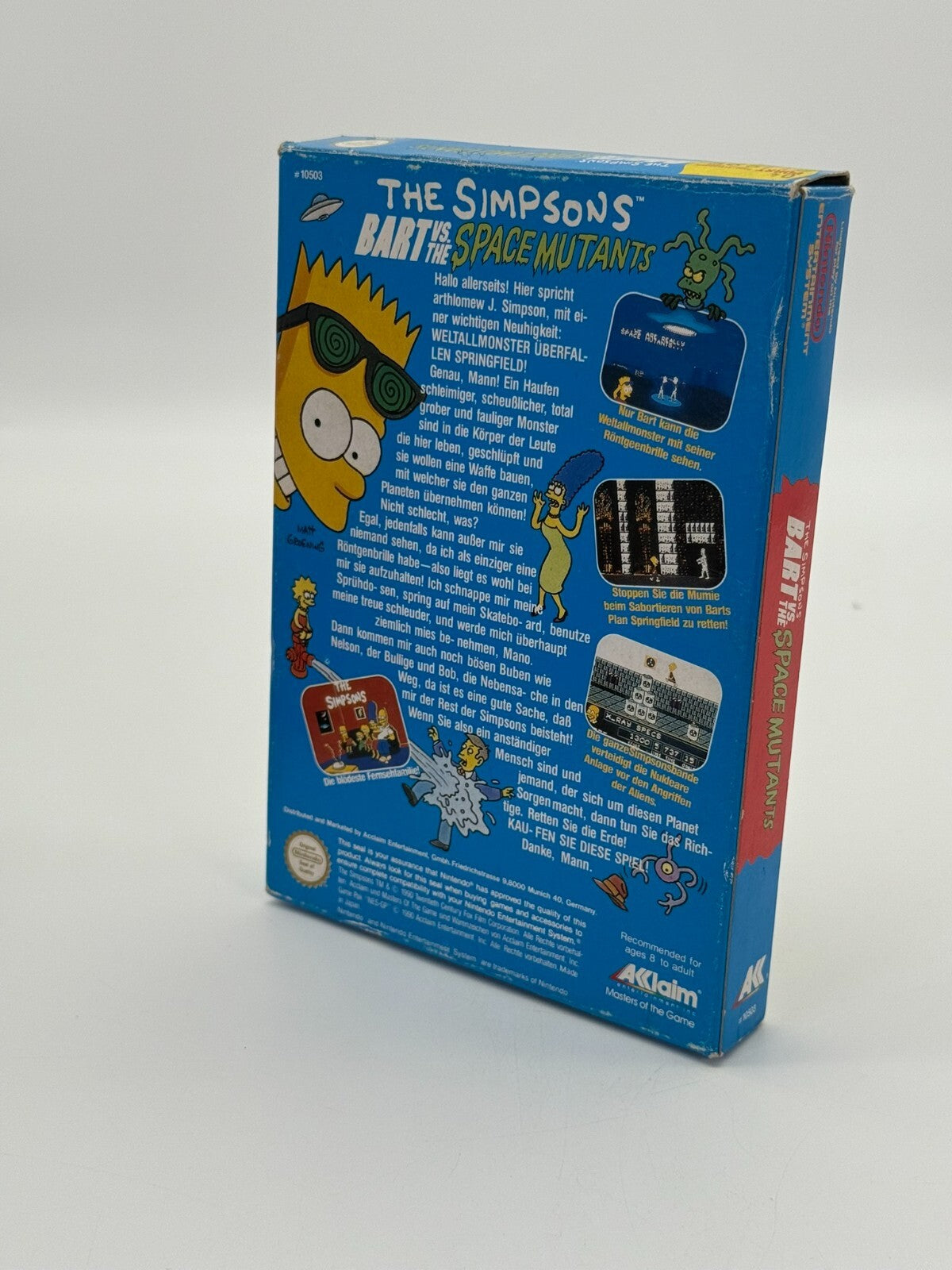 The Simpsons: Bart vs. The Space Mutants Nintendo NES Bon - Très bon CIB OVP