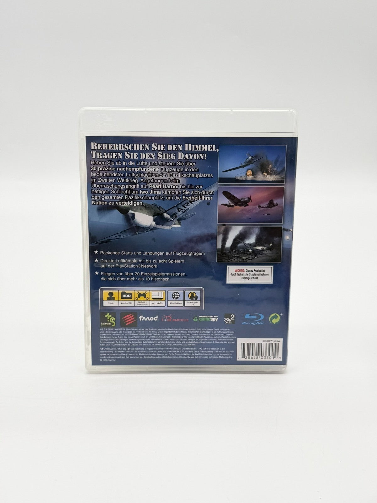 Damage Inc Pacific Squadron WWII Sony Playstation 3 Sehr guter Zustand CIB OVP