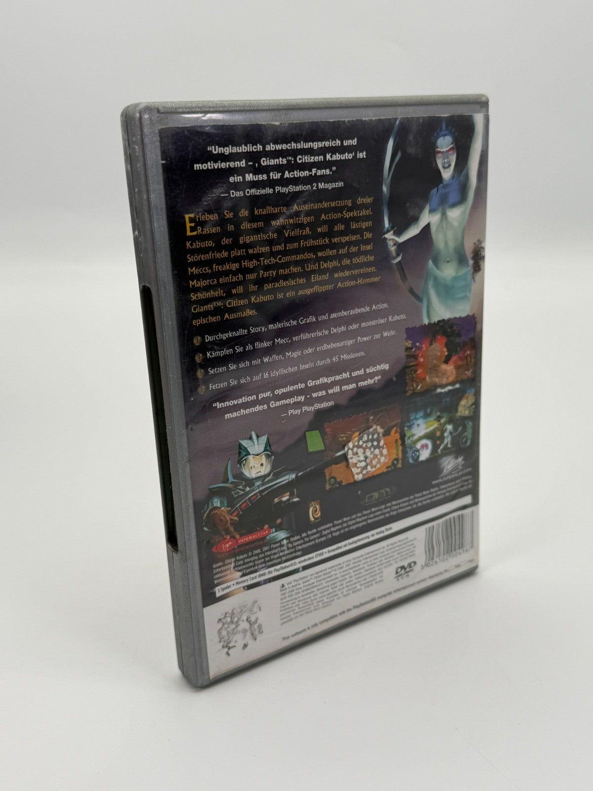 Giants Citizen Kabuto Sony Playstation 2 guter Zustand CIB OVP