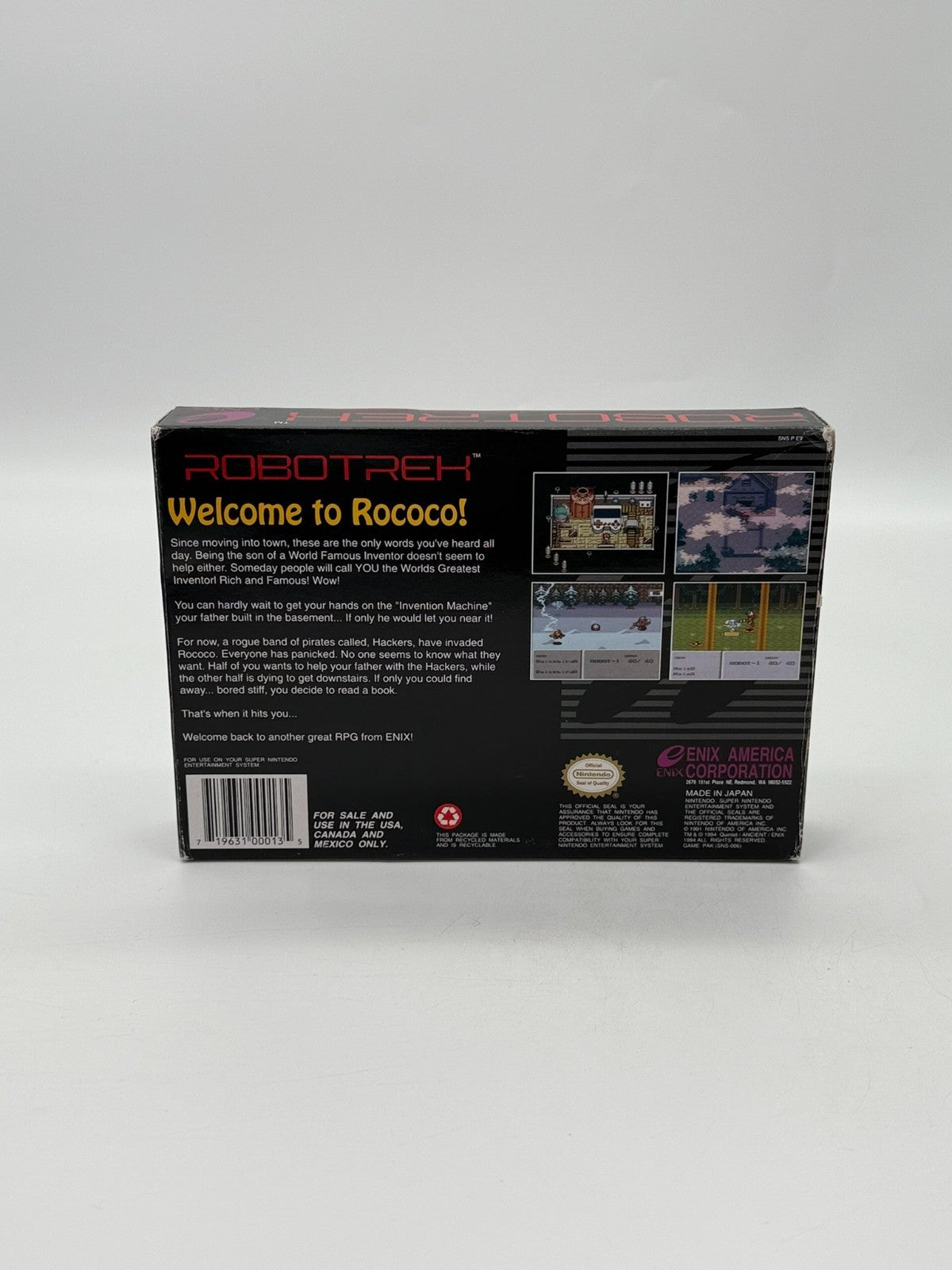 Robotrek Super Nintendo SNES NTSC-U/C CIB OVP guter Zustand