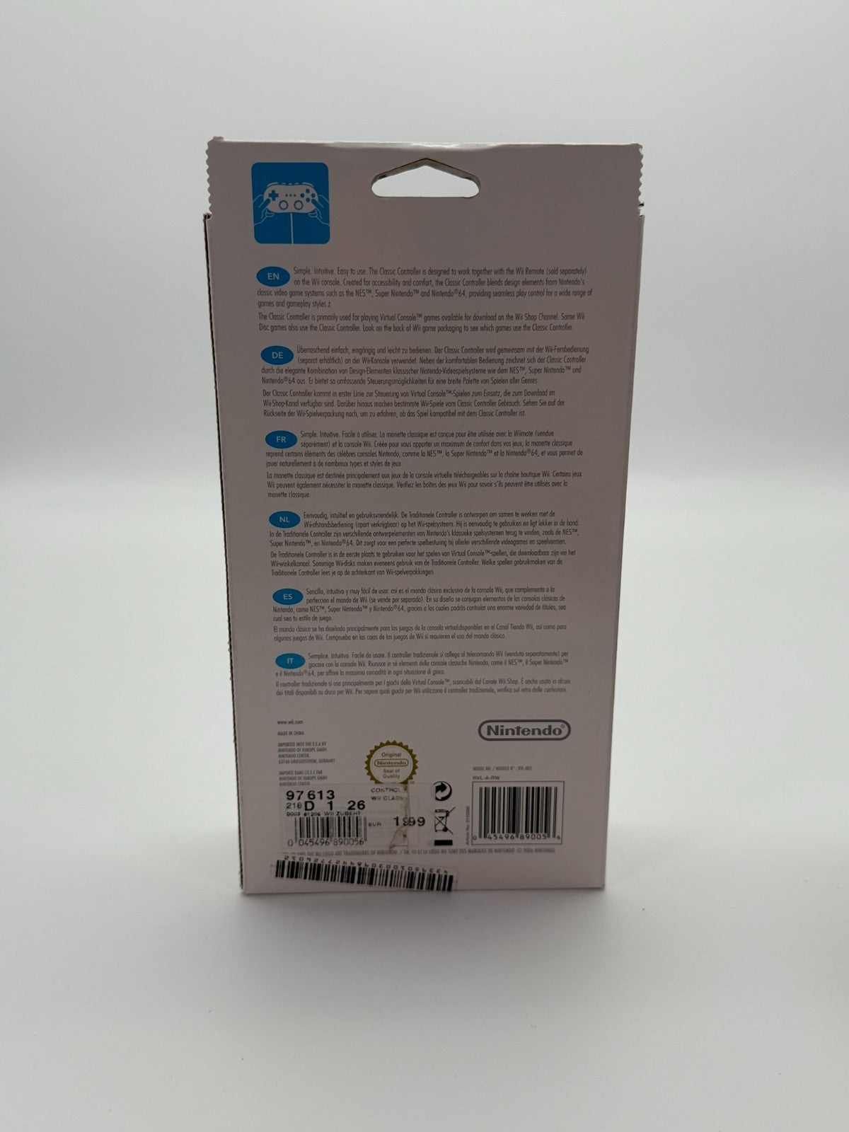 Nintendo Wii Classic Controller Sehr guter Zustand CIB OVP