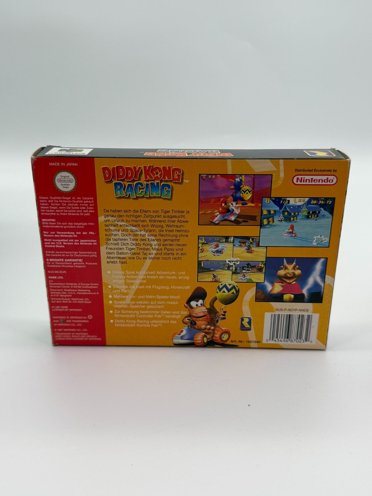 Diddy Kong Racing Nintendo 64 Sehr guter Zustand CIB OVP