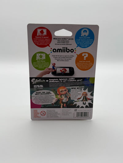 Splatoon Inkling Girl Fille Inkling Amiibo 3DS Wii U Switch Neuf & Inutilisé