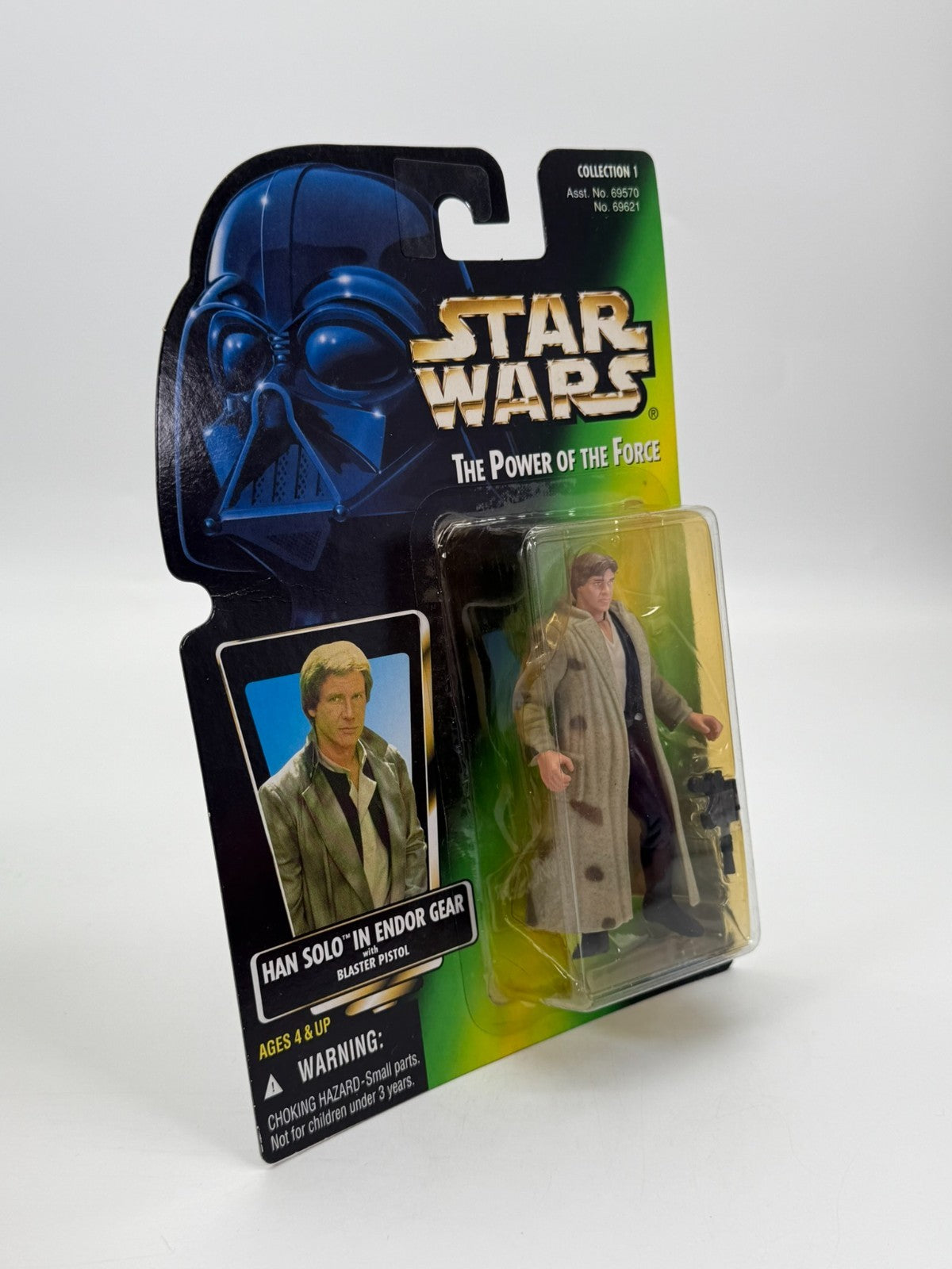 Figurine Star Wars Han Solo tenue Endor Hasbro Kenner Neuf Bon état Emballage d'origine 1997