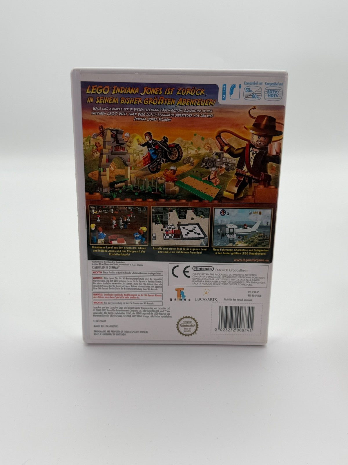Lego Indiana Jones 2 Die Neuen Abenteuer Nintendo Wii Sehr guter Zustand CIB OVP