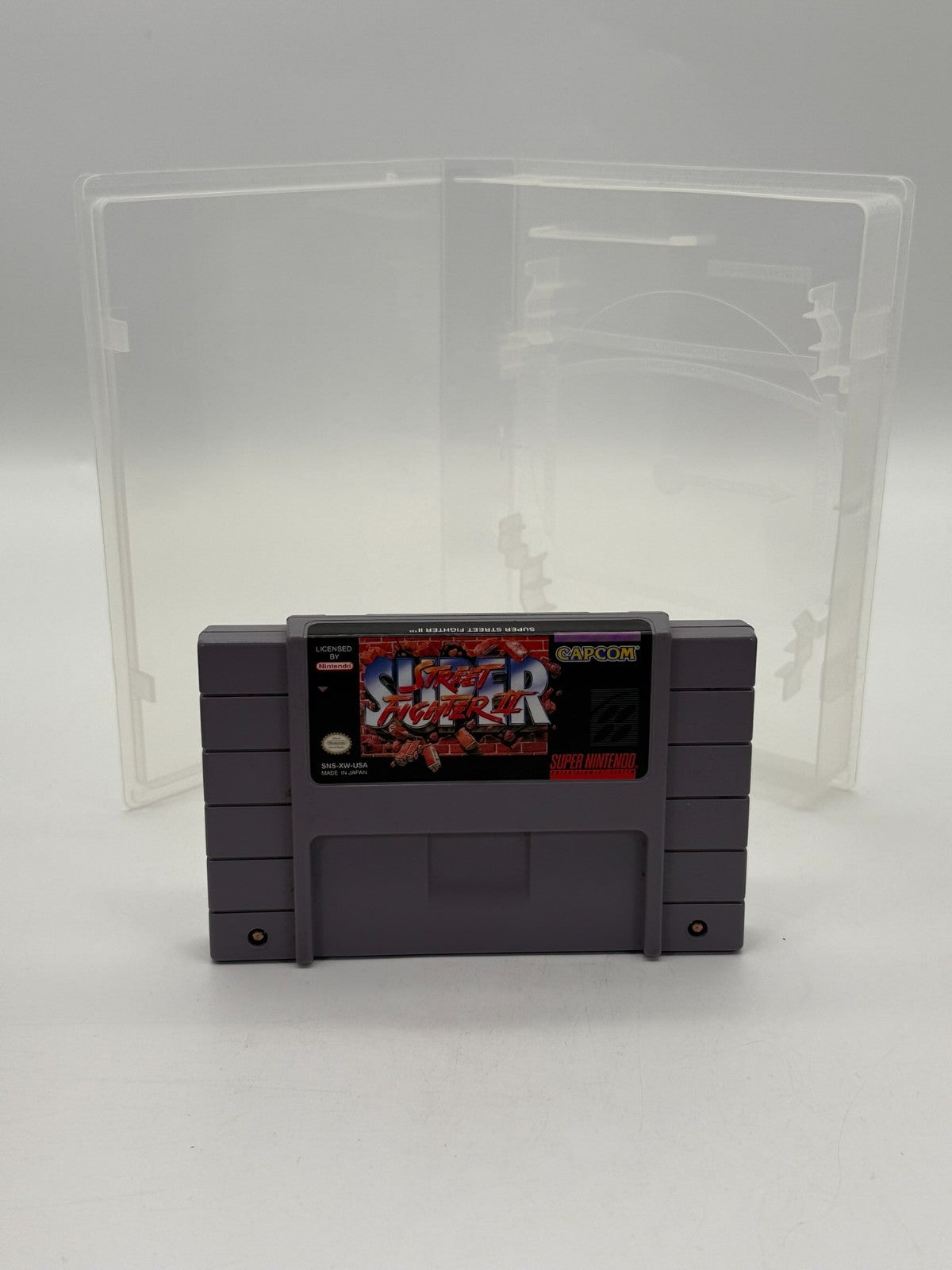Street Fighter II Super Nintendo SNES NTSC-U/C Good Condition Cartridge + Case