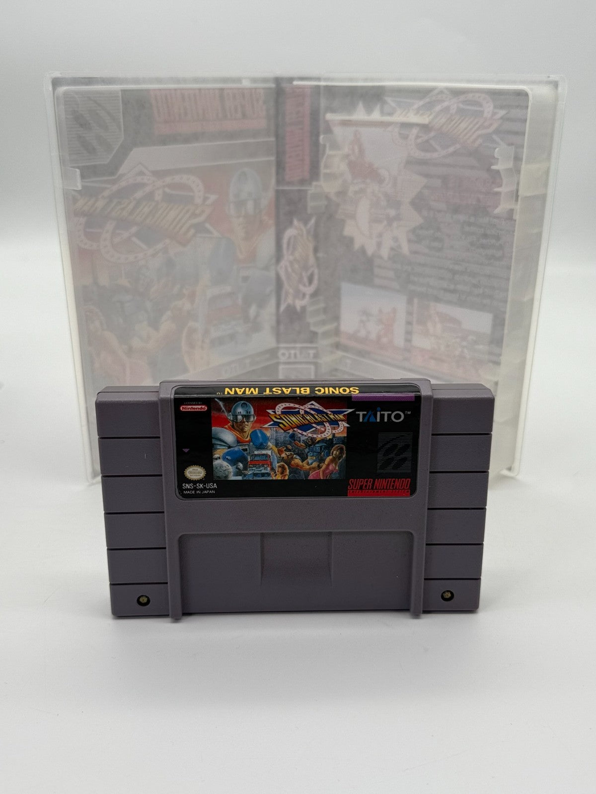 Sonic Blast Man Super Nintendo SNES NTSC-U/C guter Zustand