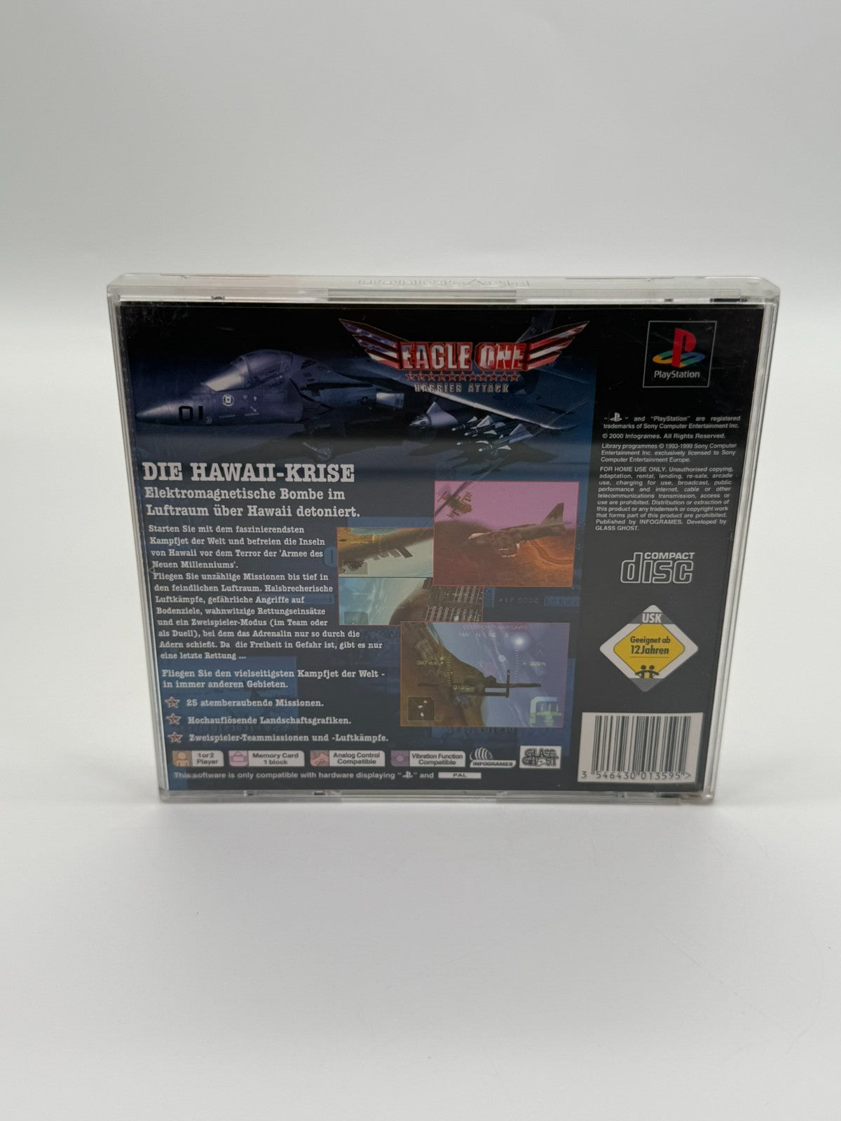 Eagle One Harrier Attack Sony Playstation 1 guter Zustand OVP
