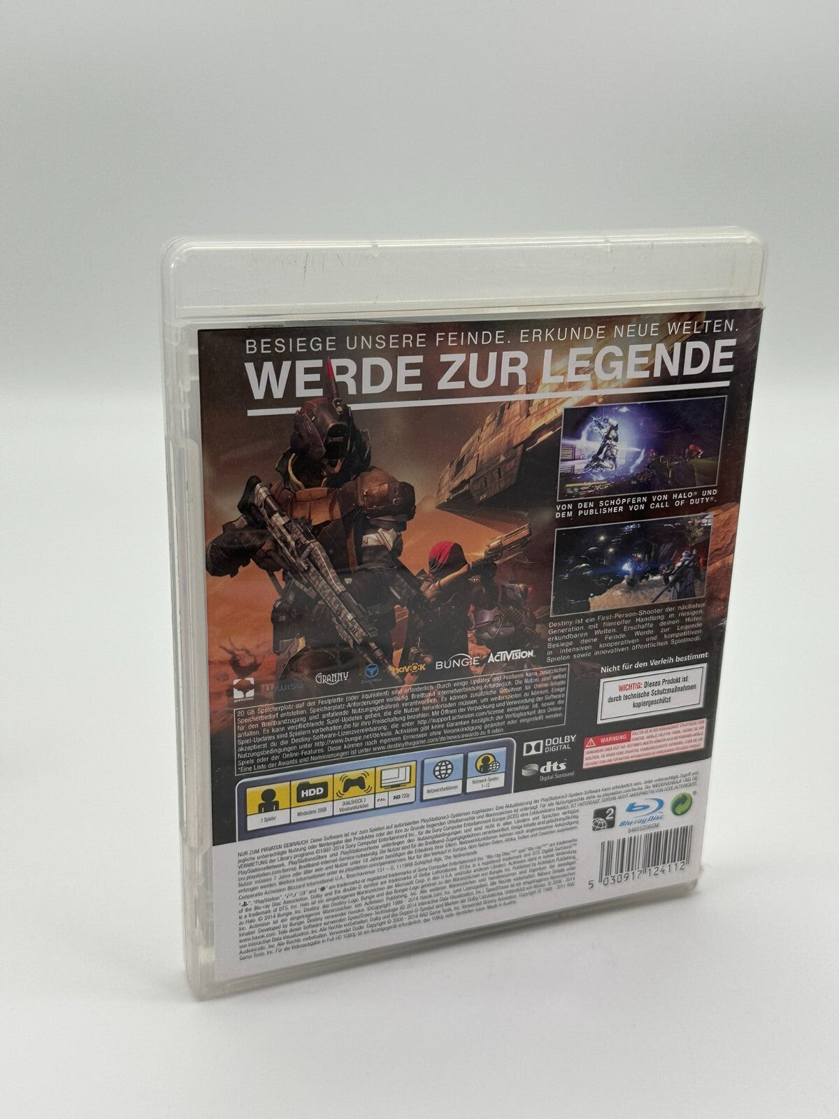 Destiny Sony Playstation 3 PS3 Akzeptabler Zustand CIB OVP