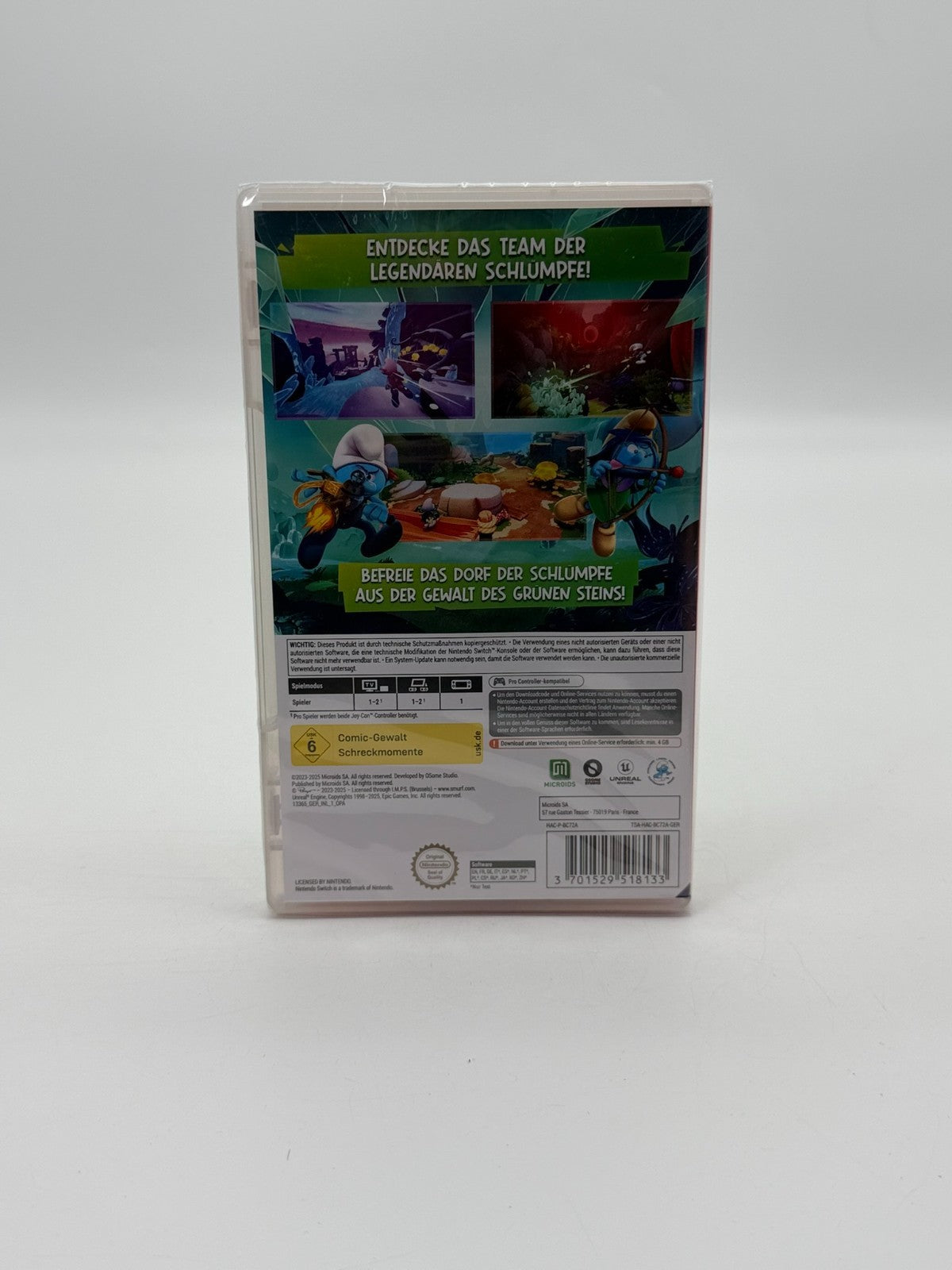 The Smurfs 2 The Prisoner of the Green Stone Nintendo Switch Sealed New CIB