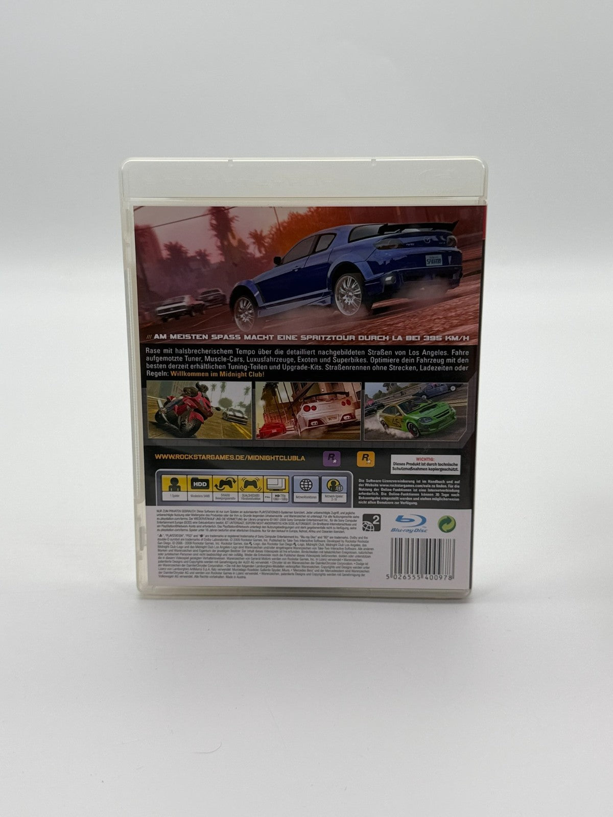 Midnight Club Los Angeles Sony Playstation 3 Sehr guter Zustand CIB OVP