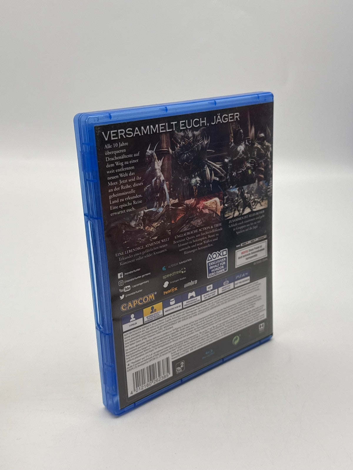 Monster Hunter World Sony Playstation 4 Very good condition Original Packaging