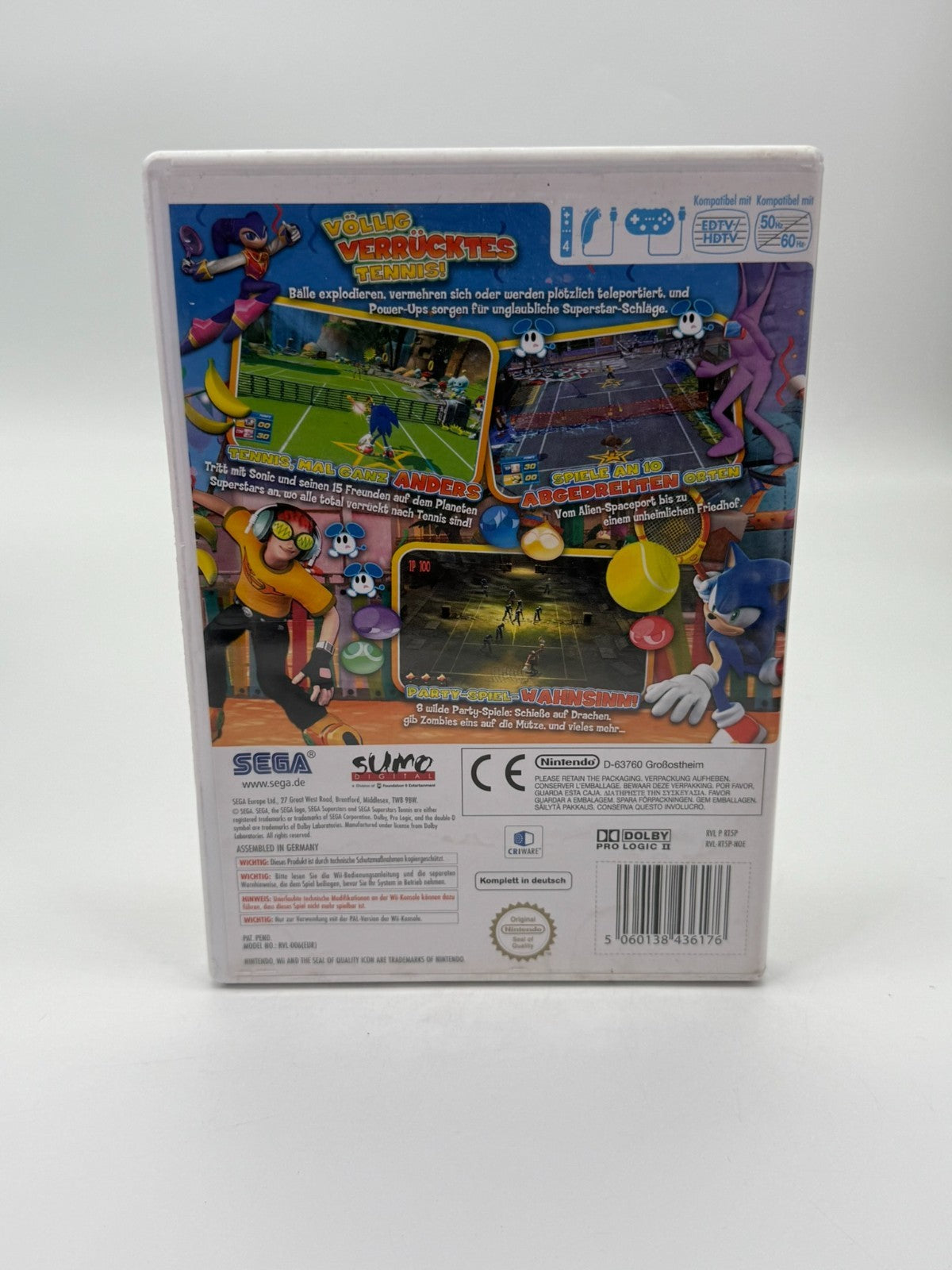 Sega Superstars Tennis Nintendo Wii guter Zustand CIB OVP