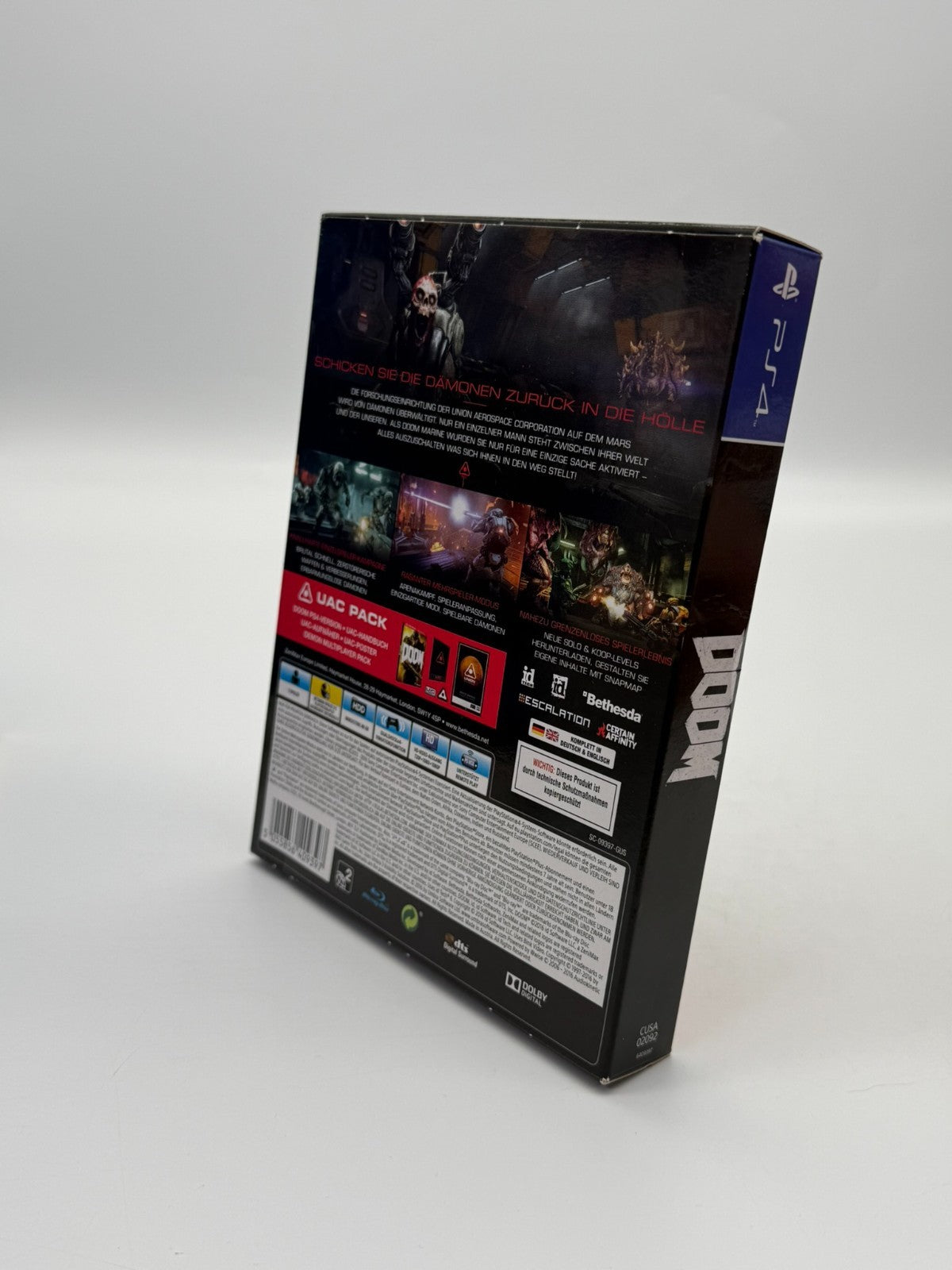 Doom UAC Pack Sony Playstation 4 Très bon état CIB OVP