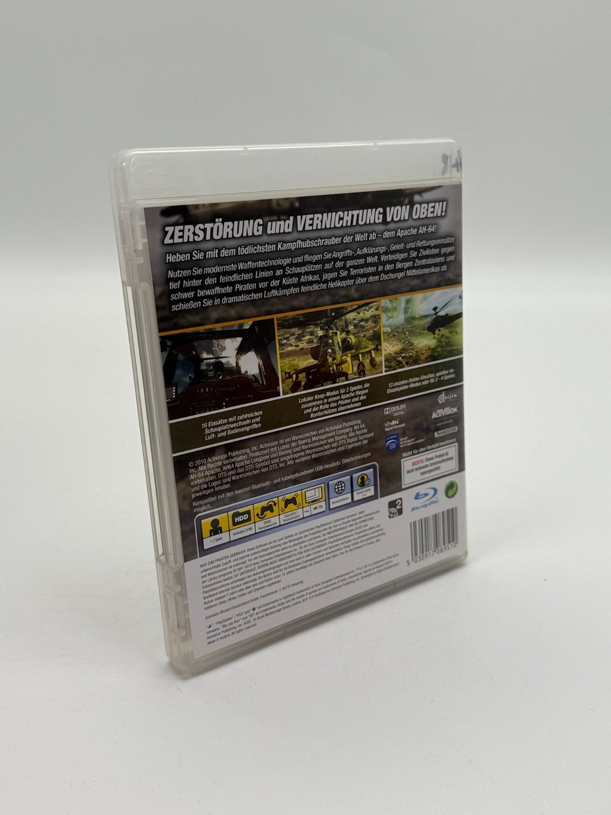Apache Air Assault Sony Playstation 3 Very Good Condition CIB OVP