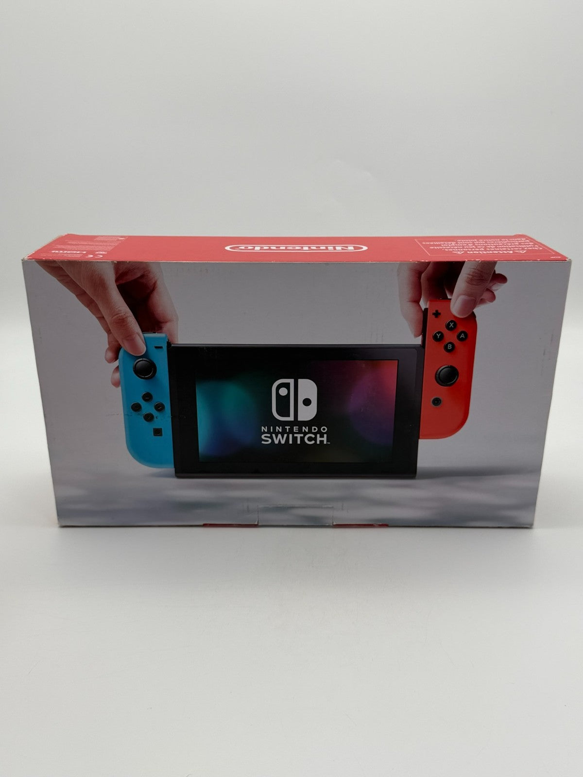 Nintendo Switch V1 Console Green Red Good Condition with Original Packaging