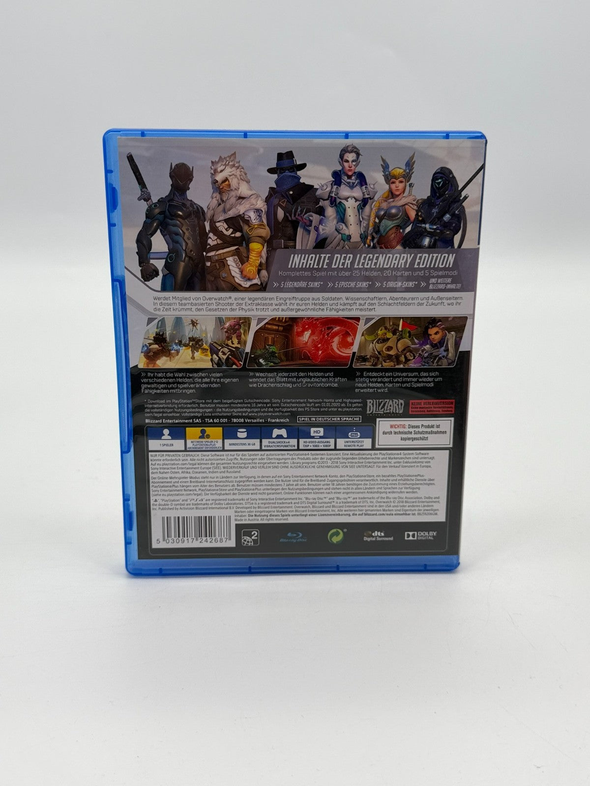 Overwatch Legendary Edition Sony Playstation 4 Très bon état CIB OVP