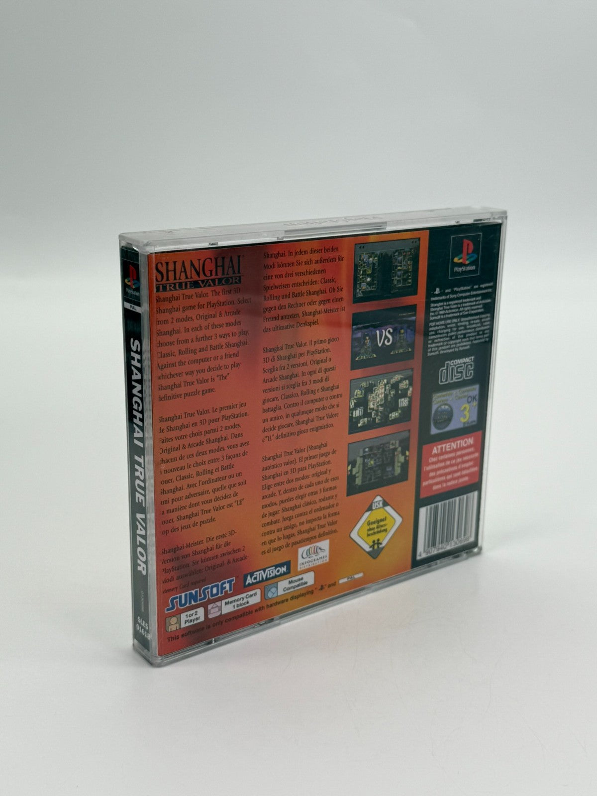Shanghai True Valor Sony Playstation 1 guter Zustand CIB OVP