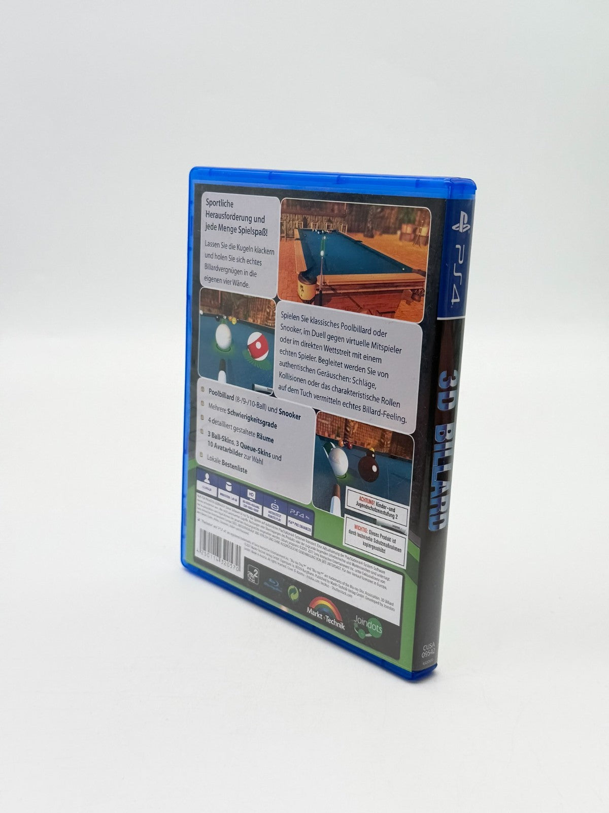 3D Billard Sony Playstation 4 Très bon état CIB OVP
