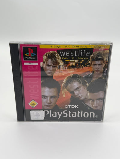 Westlife Fan-O-Mania Sony Playstation 1 Good Condition CIB OVP
