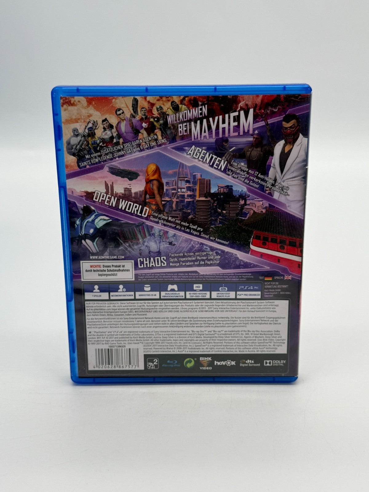 Agents of Mayhem Sony Playstation 4 good condition, original packaging