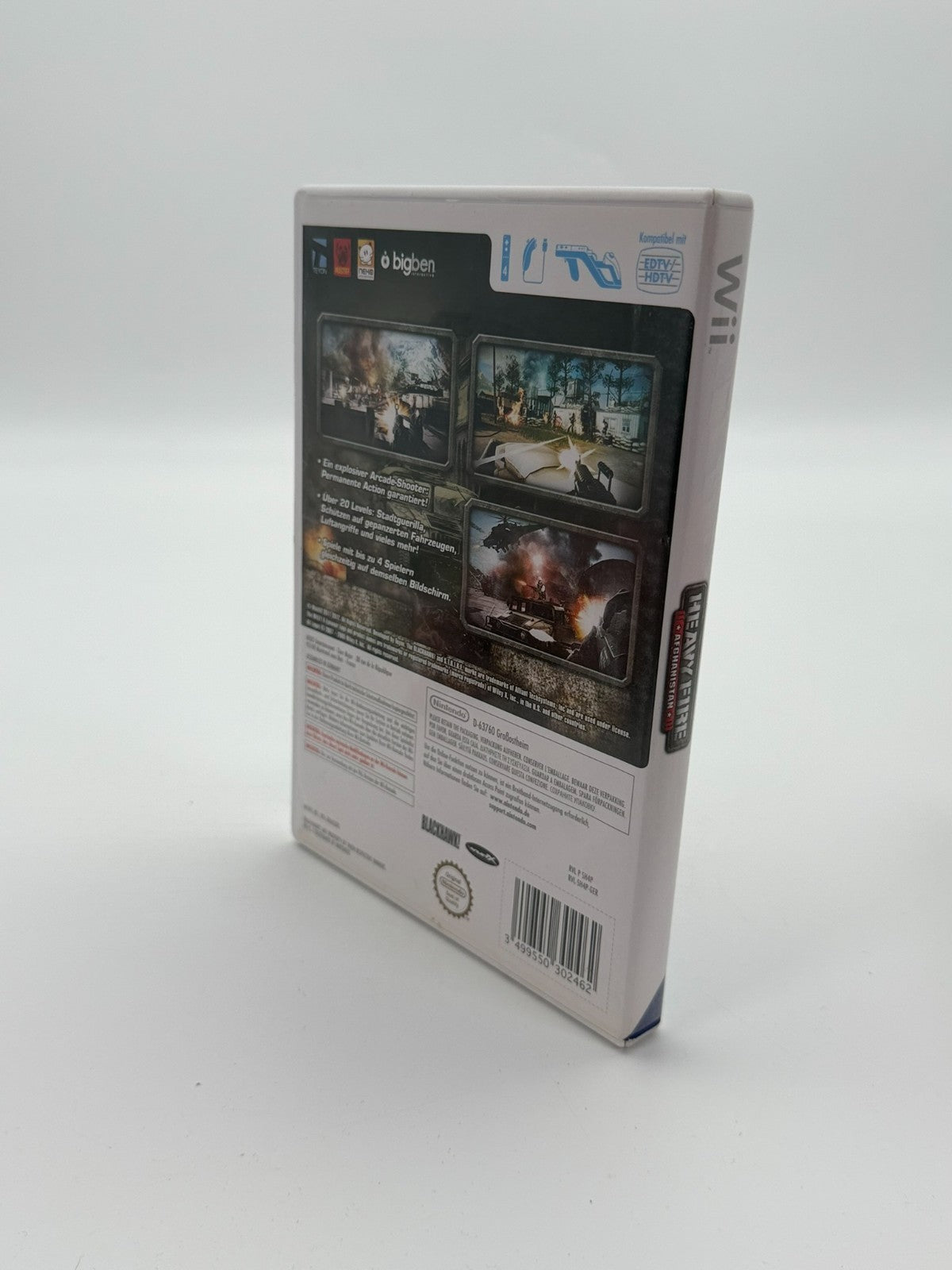 Heavy Fire Afghanistan Nintendo Wii Sehr guter Zustand CIB OVP