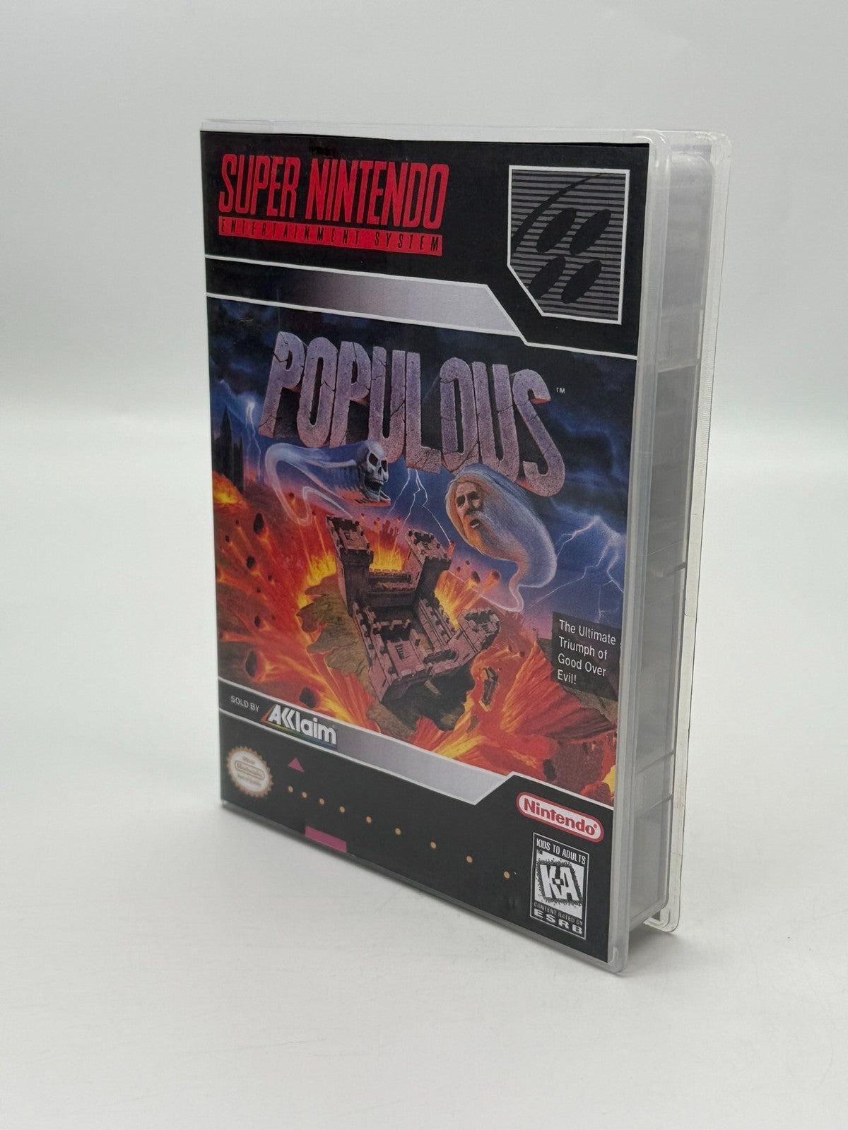 Populous Super Nintendo SNES NTSC-U/C bon - très bon état