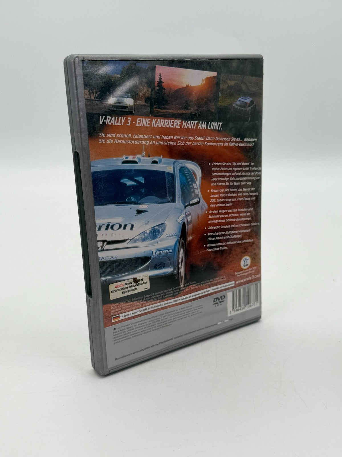 V-Rally 3 Sony Playstation 2guter Zustand CIB OVP