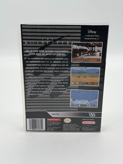 The Rocketeer Super Nintendo SNES NTSC-U/C bon état Cartouche + Boîte