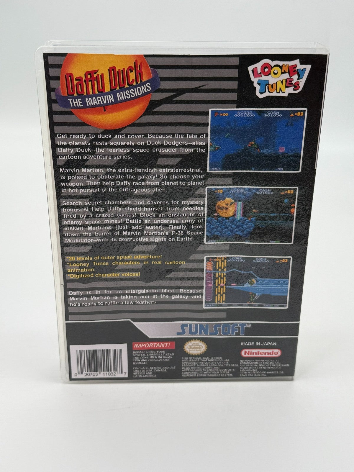 Daffy Duck The Marvin Missions Super Nintendo SNES NTSC-U/C good - Very good