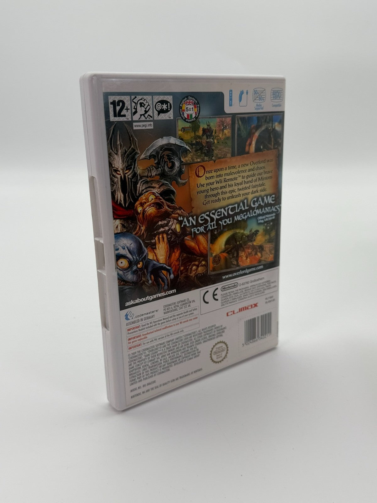 Overlord Dark Legend Nintendo Wii Sehr guter Zustand CIB OVP