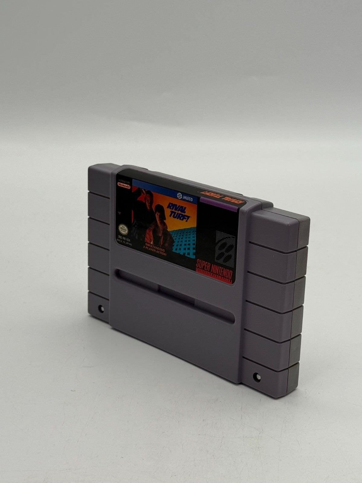 Rival Turf Super Nintendo SNES NTSC-U/C Good Condition Cartridge + Case