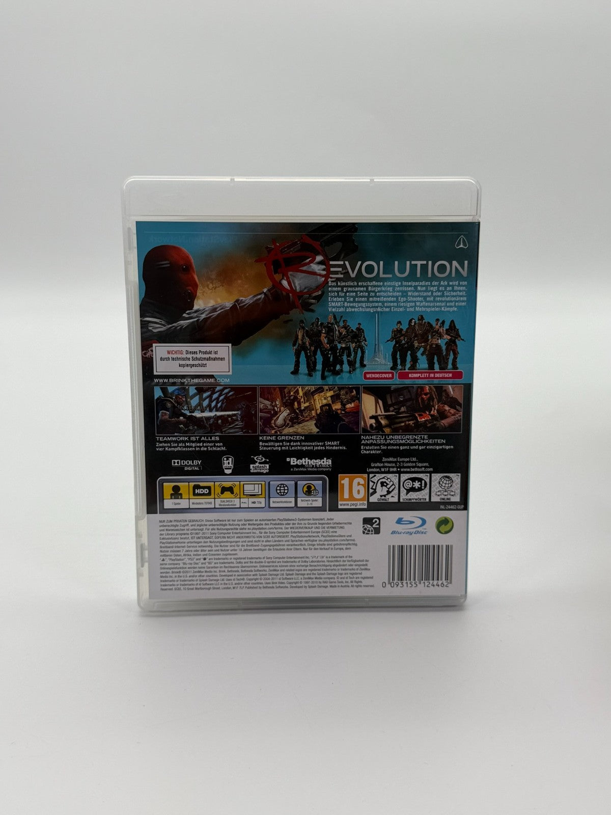 Brink Sony Playstation 3 Sehr guter Zustand CIB OVP