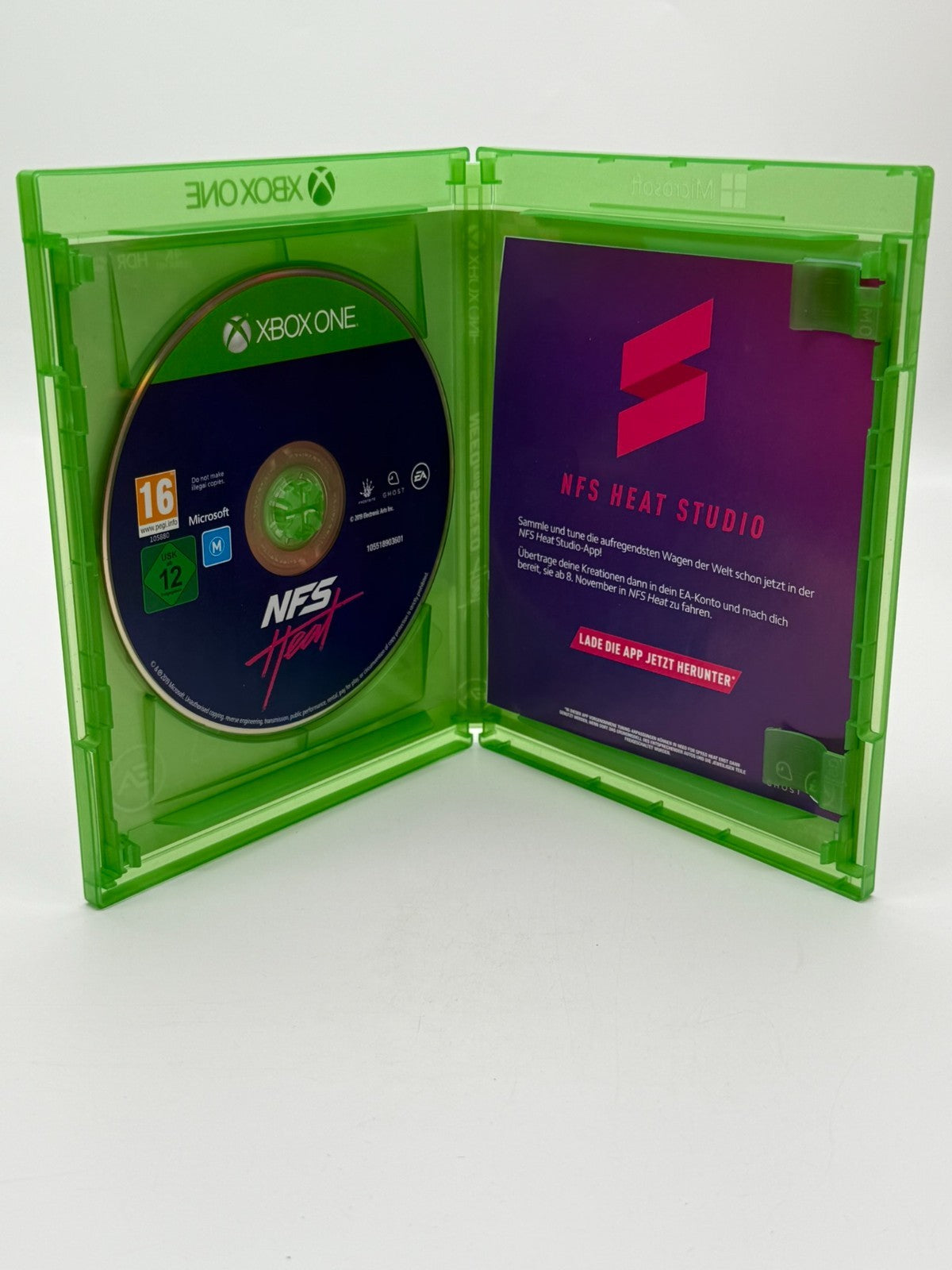 Need For Speed Heat Microsoft Xbox One État neuf complet en boîte d'origine