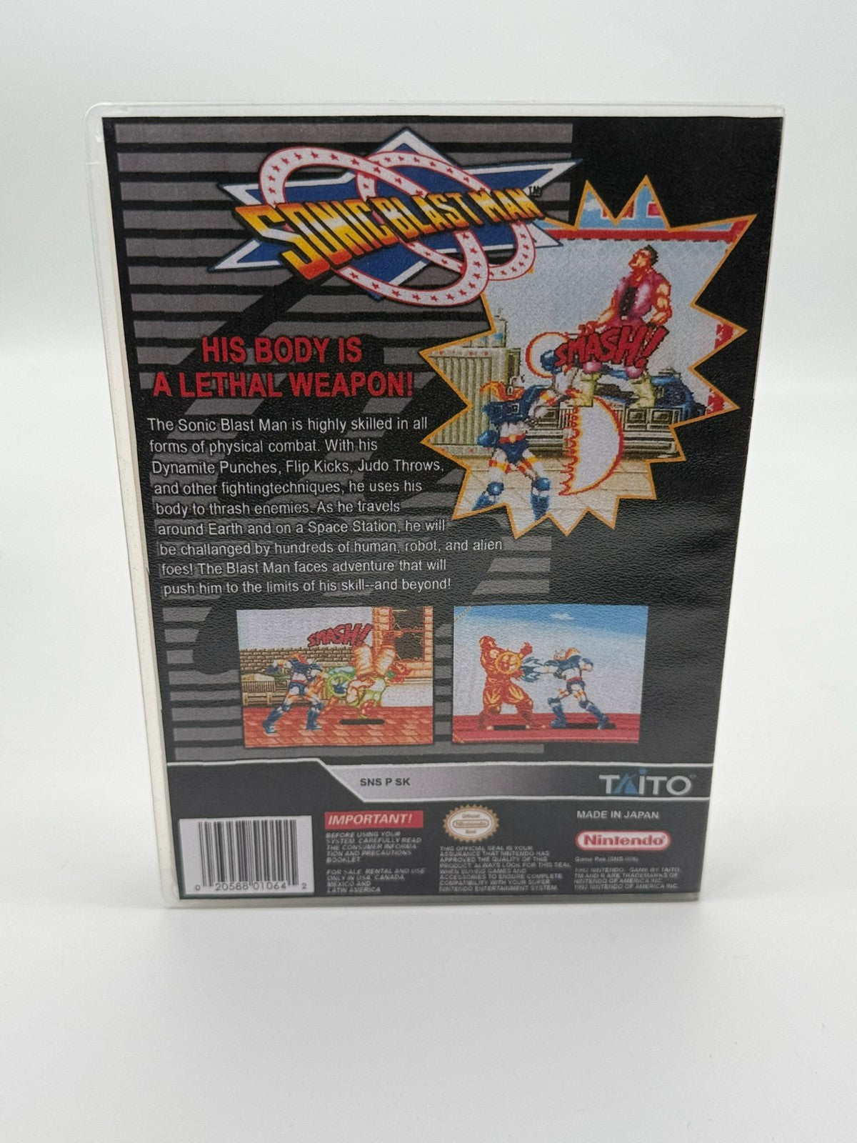 Sonic Blast Man Super Nintendo SNES NTSC-U/C bon état