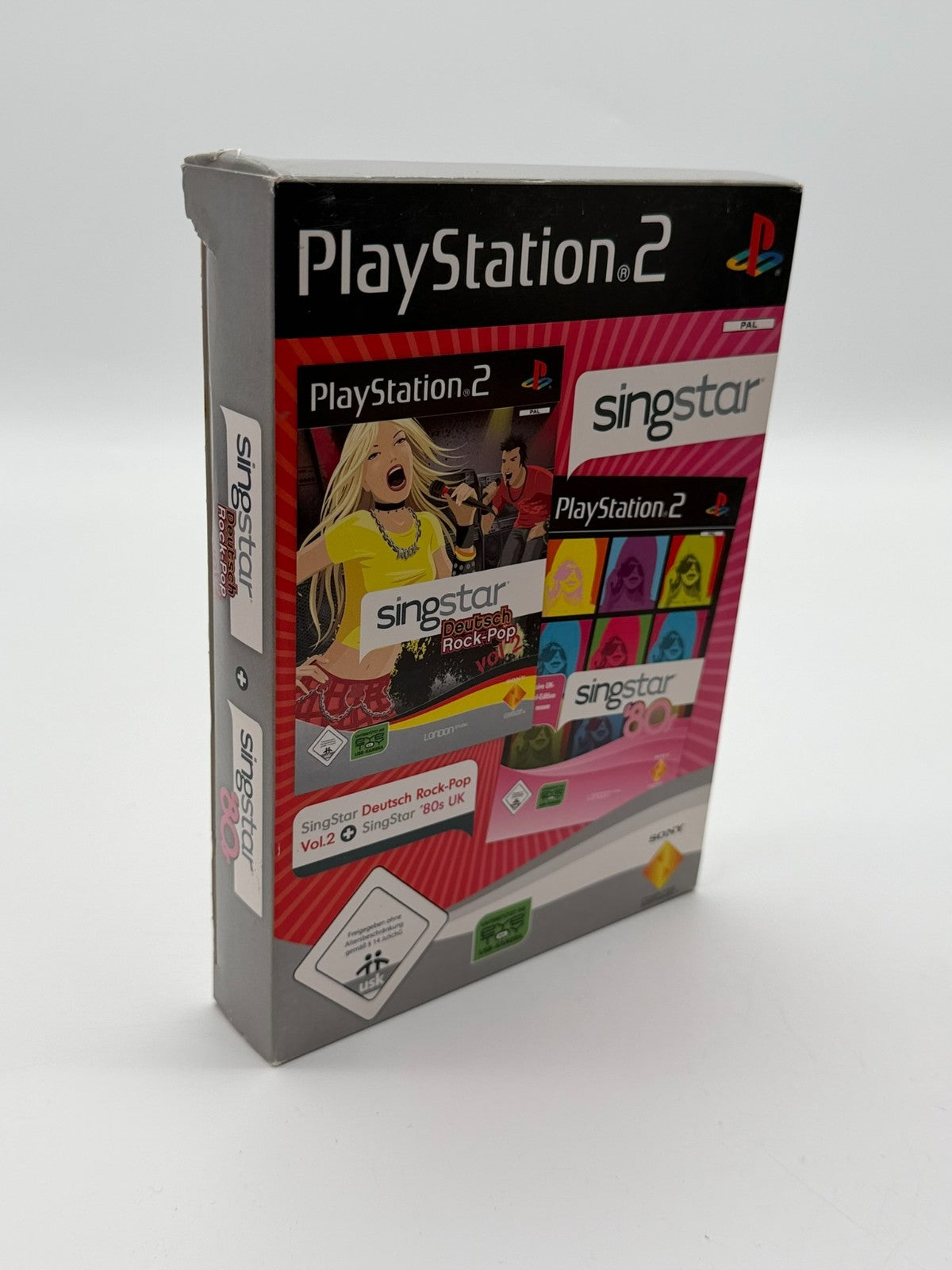 Singstar Double Pack : Deutsch Rock-Pop Vol 2 Sony Playstation 2 Très bon état