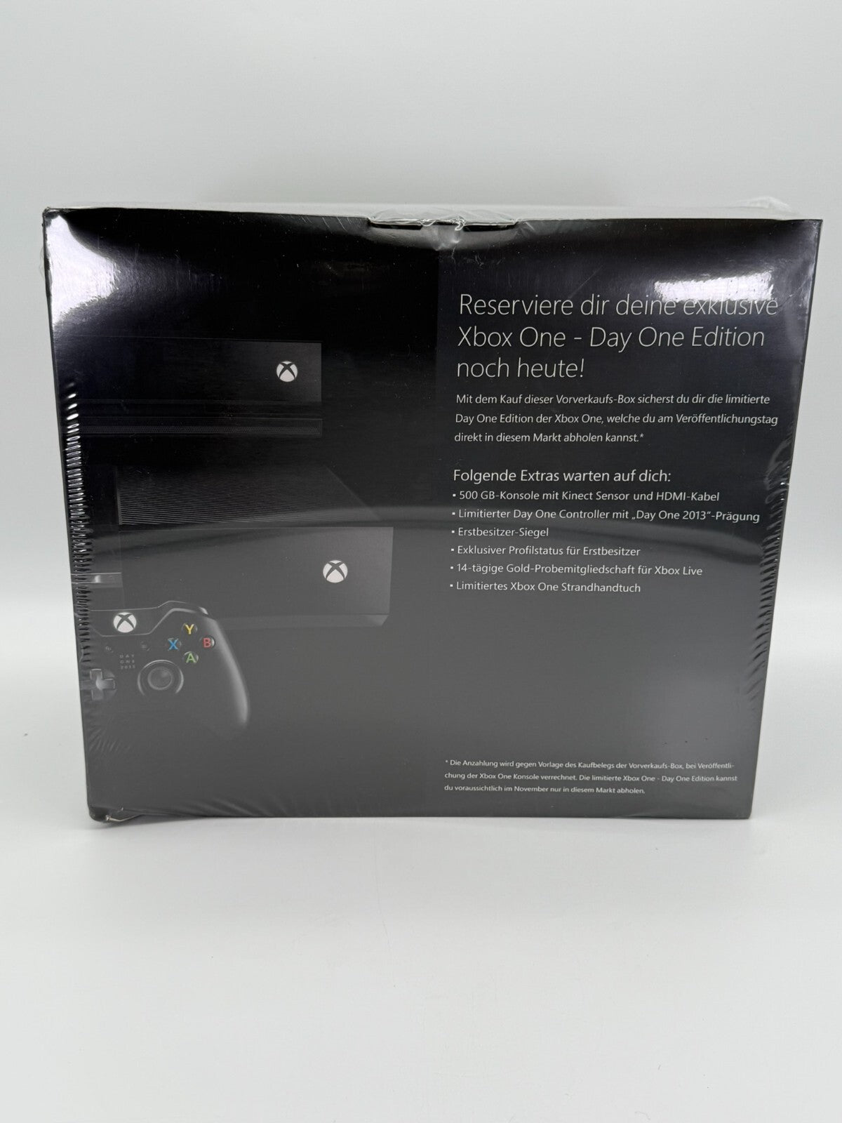 Microsoft XBox One Preorder Box 2013 XBox One Serviette Towel Emballé scellé NEUF